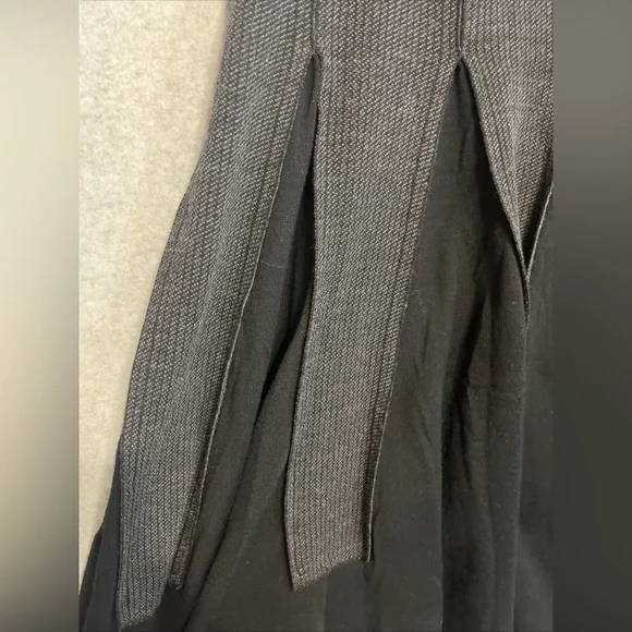 Fusun Merino Wool Skirt Women’s Size S Art to Wear A-line Black Gray Midi Ankle - Picture 6 of 12